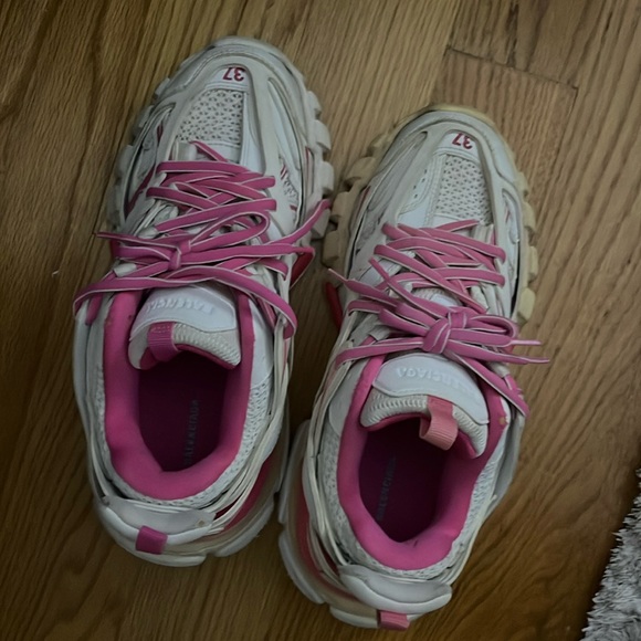Balenciaga Wmns Track Sneaker 'White Fluo Pink' - Picture 1 of 3